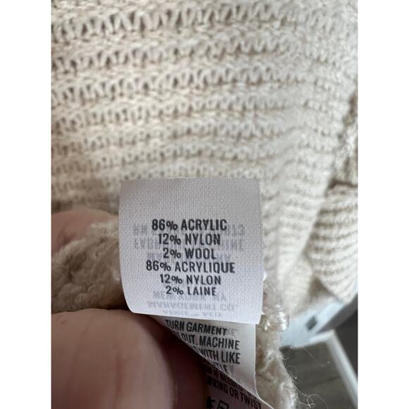 Aerie Open Knit Sweater Cowl Neck Cream Size‎ XL Extra Large Womens Long Sleeve - Picture 7 of 9